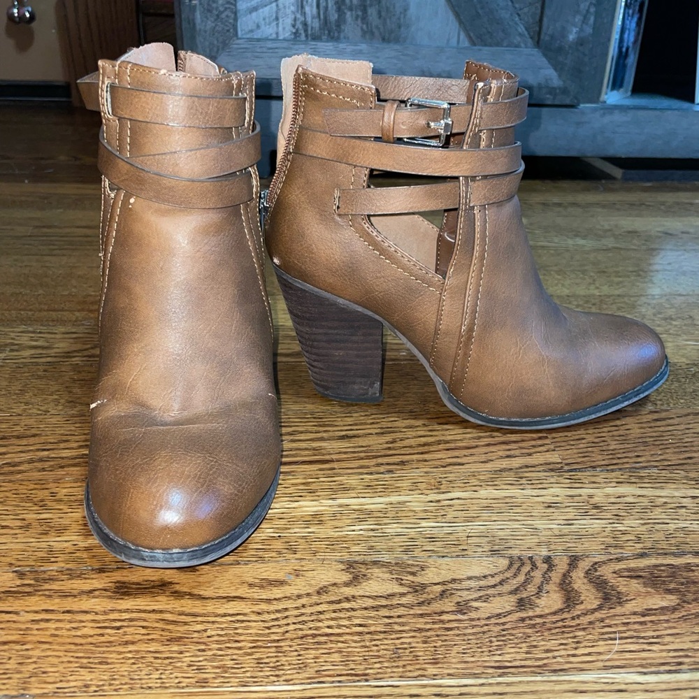 Call It Spring Tan Ankle Booties